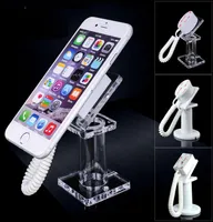 50pcs Acrylic mobile phone security display stand holder with retractable cable antitheft for all handhelds exhibit mp3 controlle8893102
