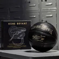 Spalding 24K Black Mamba Merch Basketball Ball Edition Edition Pu Wear مقاومة Serpentine Size 7301f