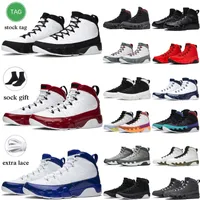 Chaussures de basket-ball originales 9 9s Sneakers pour hommes Trainers sportifs Nouveau style de coureur Blue Fire Red University Gold Eur 40-47