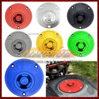 Motorcycle CNC Keyless Gas Cap Fuel Tank Caps Cover For KAWASAKI NINJA ZX 12 R 12R ZX1200 CC ZX-12R ZX12R 00 01 2000 2001 Quick Release Open Aluminum Oil Fuel Filler Covers