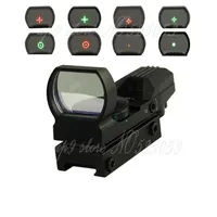 Tactical 1X22X33 Holographic 4 Reticle Reflex Red Green Dot Sight 20mm 11mm Rail for Airsoft Hunting Rifle Scope238q