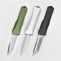 Nya kättare knivar Manticore-S automatiska multifunktionella knivstekniker Double Action Tactical Tool Aluminium Handle Outdoor Survival 2415