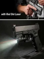 XC2 Laser Light Compact Pistol Flashlight With Red Dot Laser Tactical LED MINI White Light 200 Lumens Airsoft Flashlight8909261