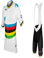 2019 ALEJANDRO VALVERDE UCI Ciclismo de manga corta Jersey Summer Cycling Wear ROPA Ciclismo pantalones cortos de babero 3D Gel Setxs4xl2632105