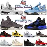 Mens jumpman 4 4s retro basketball shoes Military Black midnight navy university blue A Ma Maniere Violet Ore red thunder Taupe Haze white oreo men women sneakers