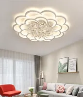 Modernt blommor LED -takljus vardagsrum sovrum lampa kök fixturer inomhus belysning ljuskrona luminiare4356655