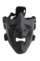 무서운 웃는 유령 반면 마스크 모양 조절 가능한 전술 헤드웨어 보호 할로윈 의상 액세서리 3601998