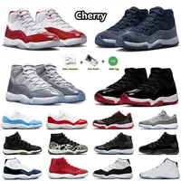 Jumpman 11 zapatos de baloncesto Cherry Midnight Navy 11s Cool Grey Bred Pure Violet Cap and Gown Concord 45 Sporters Sports de Chicago para hombres y mujeres