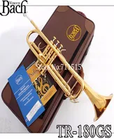 Marka Kalitesi Zarif Bach TR180GS BB Trompet Pirinç Altın Lake Yüzey Trompet Yeni Müzik Aletleri Durumla Trompeta 7C 6109907