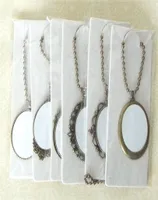 пустые ожерелья подвески для сублимации женщины мужские ожерелья для ожерелья для ожерелья для тепловой печати