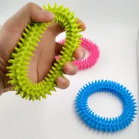 9.5cm Spiky Sensory Games Tactile Ring Kids Antistress Bracelet Fidget Toy For Classroom Office Autism ADHD Increase Focus Relieve Stress Or Pet Toy 1211