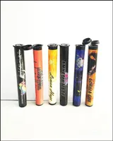Bouteilles d'emballage Autocollants d'étiquette de tube de préroll vide pour tubes de 116 mm Cigar B DHG0E5654453
