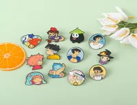 Cartoon Movie Emamel Pins Howl Sofia Ashitaka San Ponyo Sosuke Brooch Lapel Badges Anime Custom Jewelry Gift for Kids Friends 18 C4292190