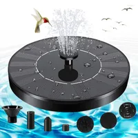 Garden Decorations Floating Solar Fountain Outdoor Bird Bath Powered Pond Waterfall Water Pump For Pool Patio Decoration