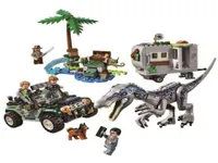 Jurassic World The Treasure Hunt Baryonyx Offroader 모델 빌딩 블록 공룡 소년 아이 호환 선물 H11033182891