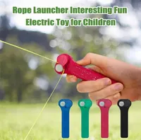 Nieuwe games items Zipstring Rope Launcher Propeller met stringcontroller Creative Flavour Portable Fun Electric Toy Gifts Favor9664600