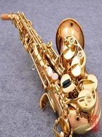 Nya Yanagisawa krökta sopransaxofon S991 Rose Gold Brass Sax Professional Mouthpiece Patches Pads Reeds Bend Neck7527026