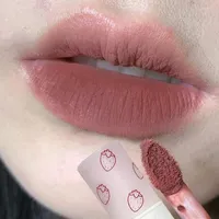 Lip gloss 6 Colori opachi in velluto opaco nudo rosso liscio adorabile rossetto liquido di fragole rossetto durevole tazza antiaderente cosmetici