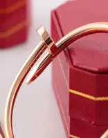 Nail Bracelet Designer men039s gold Bracelets luxury jewelry For women Bangle Fashion Accessories Titanium steel Alloy GoldPla8617981