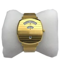 Высококачественные роскошные часы 38 -мм унисекс женщины мужские часы Quartz Движение золотые наручные часы нержавеющая сталь Montre de Luxe Bristwatc275p