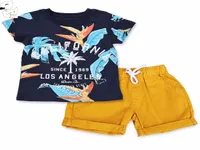 Baby Boys shorts Summer T shirt cotton sports Letter printed Set Children Suit Factory Cost Cheap Whole3735987