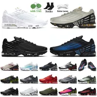2023 TN Plus 3 kobiety męskie buty do biegania strojeni III Jedność biała oga czarna lekka kość laserowa niebieska zielona aqua opalizująca fioletowe złoto TNS TNS TN3 Runners Sports Sneakers