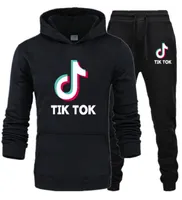 Neue Mode Frauen Männer Kleidung Tik Tok Printed Hoodies Hosen Set Casual Kapuze -Sweatshirt Anzüge Trailsuit geeignet für männlich und f2390441