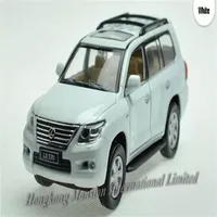 132 Scale Diecast Alloy Car Model For LEXUS LX570 Collection Model Pull Back Toys Car With Sound&Light -Blue Red White Black326i
