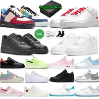 Outdoor schoenen AF1 Airforce 1S 1 One Classic Low Shadow What the La Skateshoes 1 Men Women Triple White Black Wheat Trainers Sneakers met box tag EUR 36-45 Airforces Lows Lows