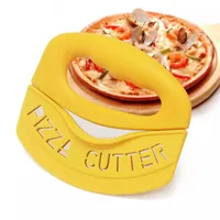 Portabl Pizza Cutter Food Chopper Rodillo de acero inoxidable súper afilado para masa de pizza Cortadores de cortador