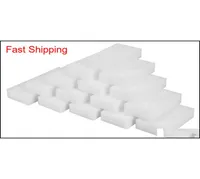 White Magic Eraser Sponge 1006020mm ￉limine les d￩bris de racaille de savon de salet￩ de tous les types de surfaces Uni qyljdh DH20102300378