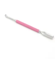 Nail Tools Cuticle Pusher Pink Painting professional senior Spoon 10 Pcslot Pedicure Tool Nail Cleaner Manicure Stainless Steel 53464801