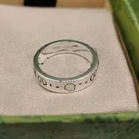 Lady Ghost Skull Ring Pierścień Modna Miłość Luksusowe ślub unisex para biżuteria na kochanki Prezent nigdy nie zanikał projektant i litera mężczyzn men damski pierścień z zespołu alloy