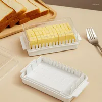 Plates Kitchen Solid Butter Cutting Storage Box Refrigerator With Lid Cheese Case Crisper Baking Knife Cutter