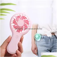 Party Favor Usb Mini Wind Power Handheld Fan Convenient And Traquiet High Quality Portable Student Office Cute Small Cooling Drop De Dh0Di