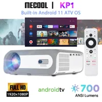 MECOOL KP1 Projektör Ev Tiyatrosu 1080p Full HD 14000 Lümenler Film için Ekran Cihazı 5 İnç LCD Ekran Taşınabilir Proeyektör KD5