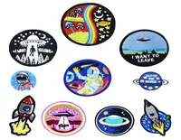 10 PCS Universe Sew Embroidered Patches for Clothing Iron on Transfer Applique Space Patch for Jacket Bags DIY Sew on Embroidery K3300147