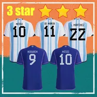 22/23 Argentyna #10 Messi Soccer Jerseys 2022 Home #9 J. Alvarez #11 Di Maria #21 Dybala #7de Paul Shirt #22 L. Martinez #20 Lo Celso Man National Drużyna piłkarska
