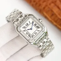 Femmes Watch Quartz Lady Watches Case avec Diamond 27x37 mm Montre de Luxe Business Sapphire Wristwatch 904L