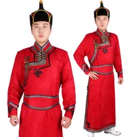 Costume de danse deerskin toison m￢le robed mongolie chinoise minoritaire v￪tements v￪tements usure de la sc￨ne desgaste de la Etapa7692603