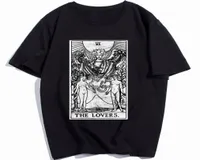 Karta Tarot Major Arcana Fortune, opowiadając okultystyczne męskie koszulkę szaloną t -koszulkę bawełnianą druk 6838111