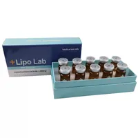 Grasa disolviendo lipolab face V Línea Aqualyxs Solución adelgazante 8 ml10 viales
