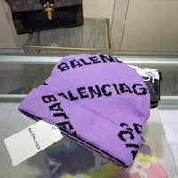 Balenciga Beanie Ball Cap Hat Winter Korean Designer Knitted Cold and Versatile Balencigass Autumn New Woolen Warm Bonnet CMF1