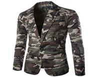 Zogaa Men039s Camouflage Blazer Autumn Brand Camo One Button Blazer Men Slim Fit Turndown Collar Male Suit Jacket Casual Coats5401291