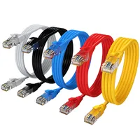Cat5e Cat5 Internet Network Patch LAN Cables Cord 0.65FT RJ45 Ethernet Cable 0.2 Meters for PC Compute Cords Pure copper material