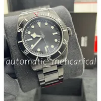 Super V5-kvalitet Men's Watch Automatic Mechanical 40mm Classic Full Black Fine Steel Case Business Sport Three-Pin Sapphire Glass Waterproof Montre de Luxe Watches