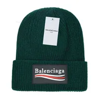 Winter Designer Balenciga Beanie Warm Ball Cap Hat Men's Bonnet and Women's Embroidered Thickened Knitted Woolen Versatile Outdoor EUD9