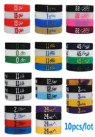 10pcs Silicone Wristbands Sport for Kids Basketball Players Bracelets Men Fitness Bands5079756