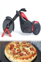 Motorfiets Pizza Cutter Gereedschap Roestvrij staal Pizza Wheel Cutter Mode Motor Roller Pizza Chopper Slicer Peel Knives Pastry To4630212