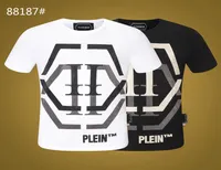 Plein Bear T Shirt Mens Designer Tshirts Ropa de marca Rhinestone Skull Men camisetas cl￡sicas de alta calidad Hip Hop Streetwear TS1713108